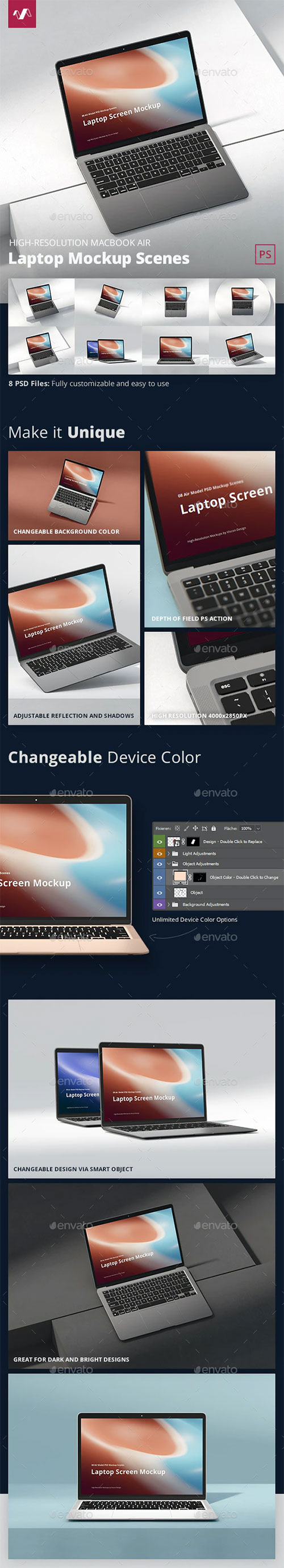 Laptop Mockup Scenes Air 34405782