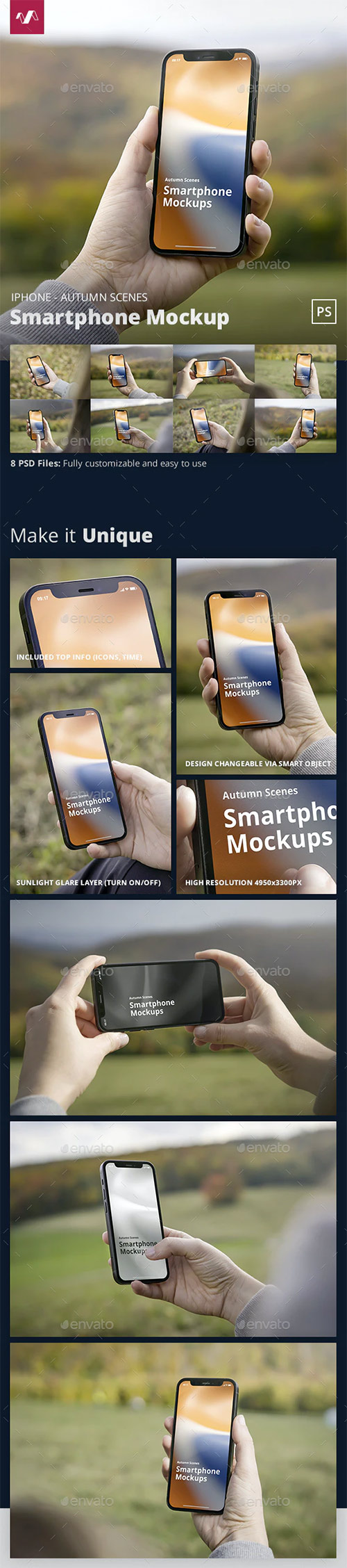 Phone Mockup Autumn Scenes 34477313