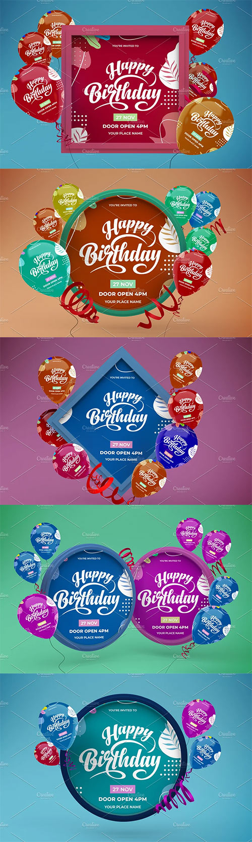 Balloons Mockup 6215884