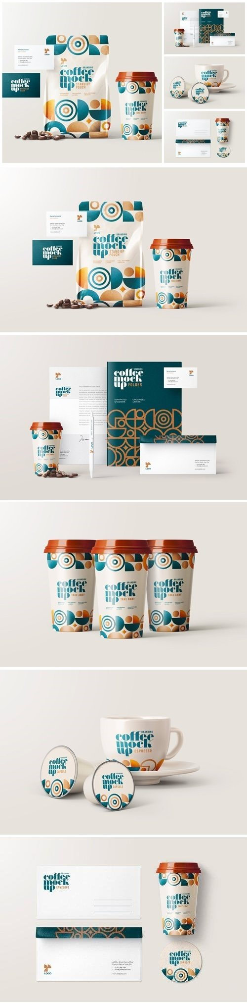 Coffee Branding Mockup Set - Mockups - Free PSD Templates