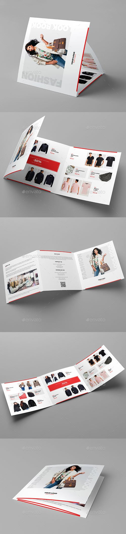 Brochure - Fashion Look Book Tri-Fold Square 20916941