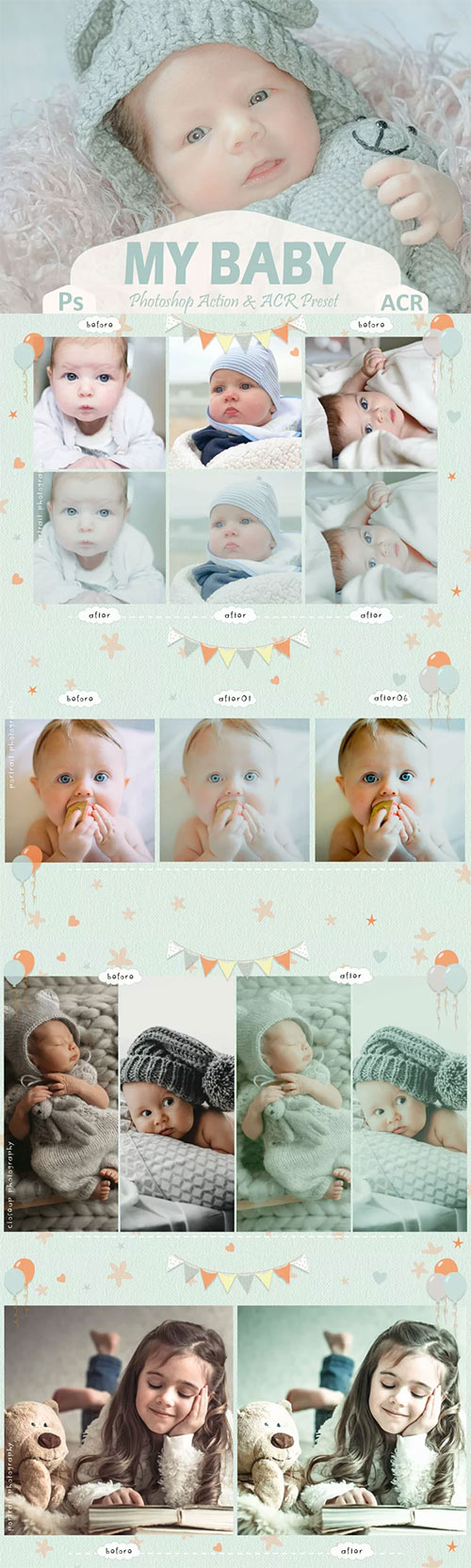 12 My Baby Photoshop Actions And ACR Presets 1660228