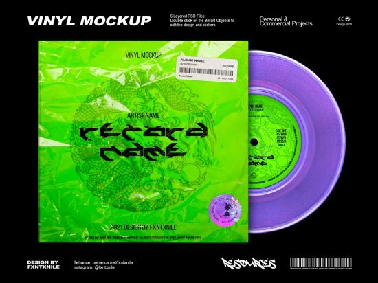 Vinyl Mockup 6521620