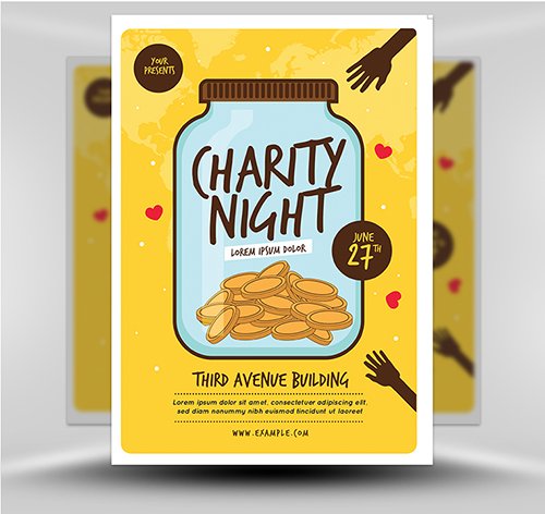 Charity Night Flyer Template 01