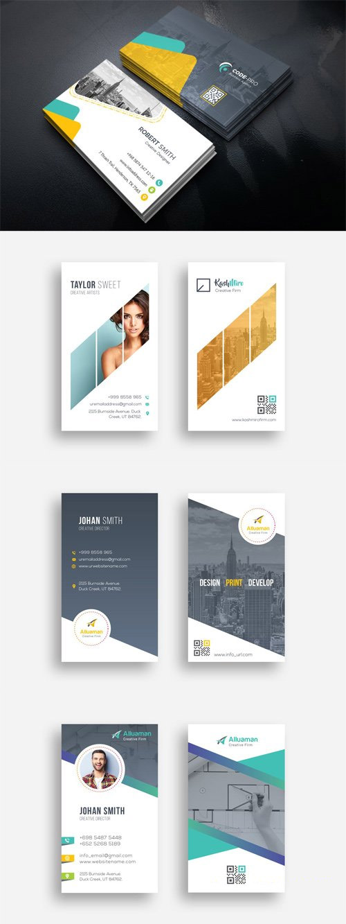 4 Vector Business Cards