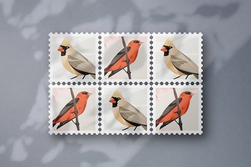 Shadow Stamps Mockup 6687028