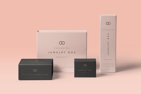 Jewelry Magnetic Box Mockup Vol2