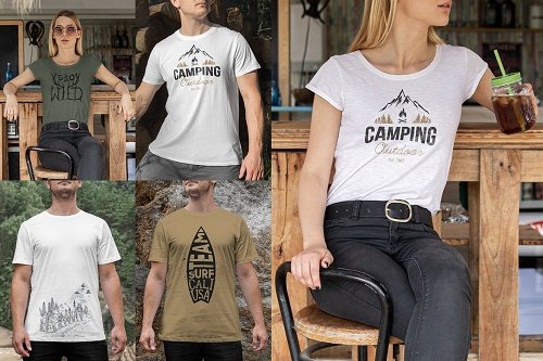 T-Shirt Mockups Outdoor Edition Vol. 2