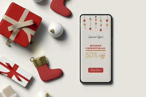 Christmas Phone Mockup