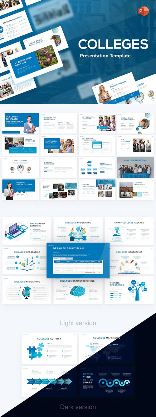 Colleges Professional PowerPoint Template