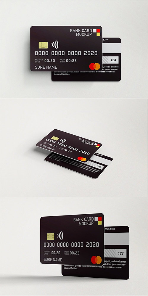 Credit Card Mock-Ups Vol2