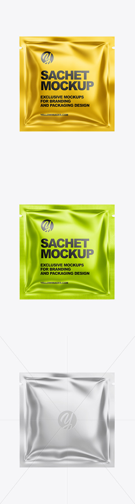 Metallic Sachet Mockup 47561