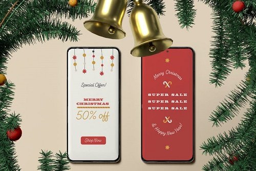 Christmas Phone Mockup