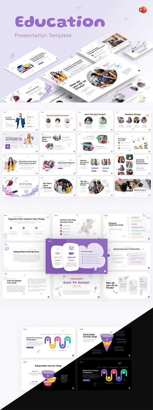 Education Creative PowerPoint Template