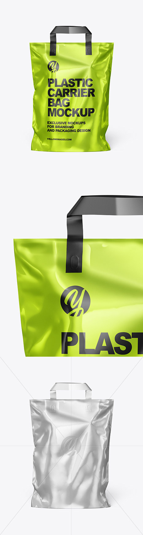 Metallic Carrier Bag Mockup 46722