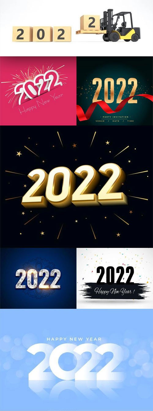 10+ Creative 2022 Text Vector Templates