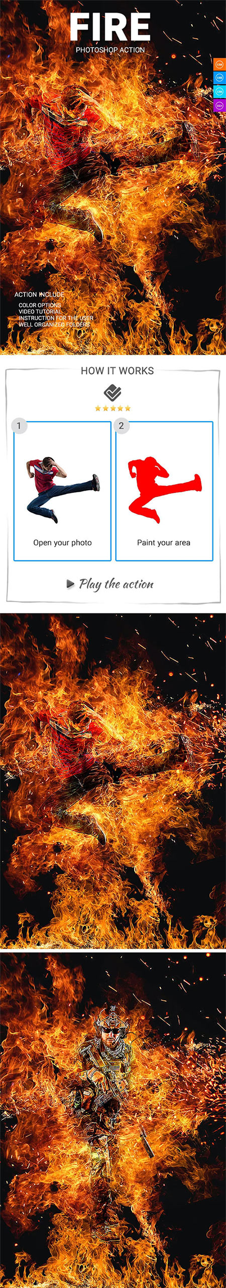 Fire Photoshop Action 21580727