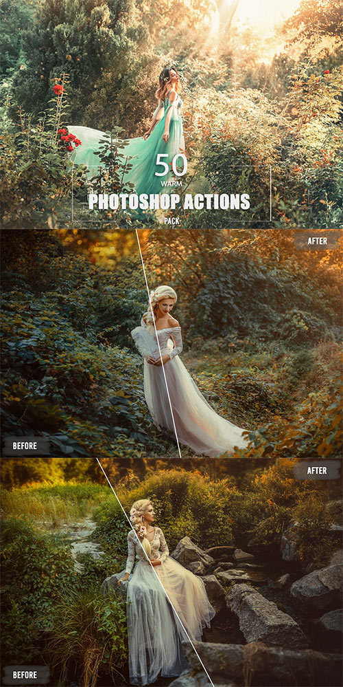 50 Warm Photoshop Actions 6430407