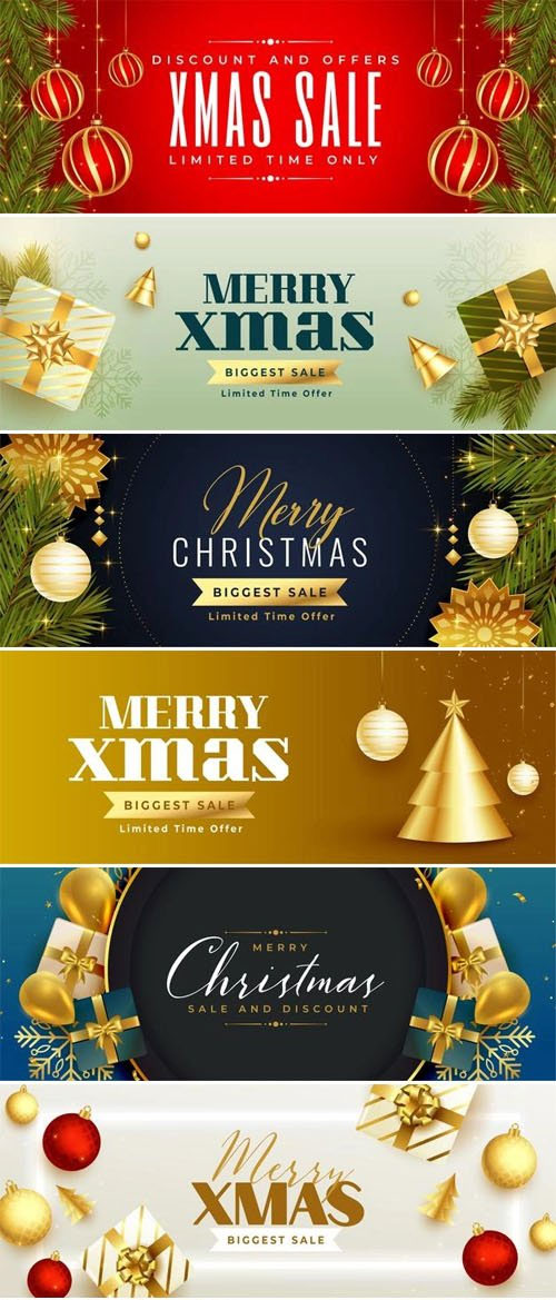 10+ Holiday Sale Web Banners Vector Templates