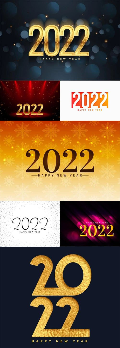 10+ Creative 2022 Text Vector Templates Vol.2