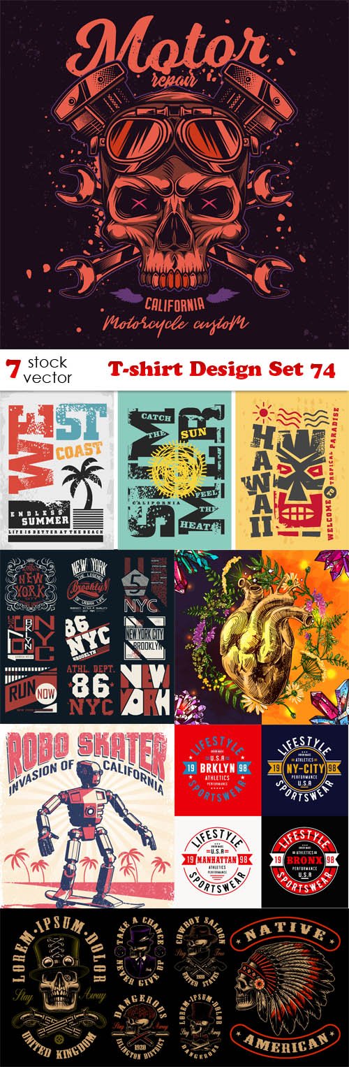 Vectors - T-shirt Design Set 74
