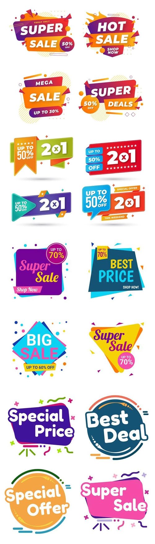 40+ Sales Design Elements Vector Templates Collection