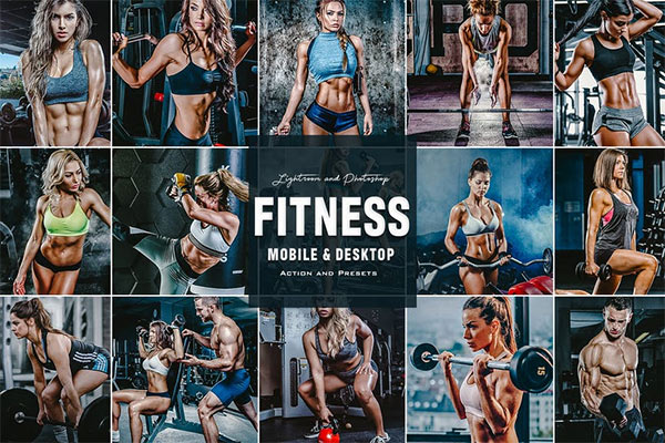 HDR Fitness - Photoshop Actions Lightroom Presets