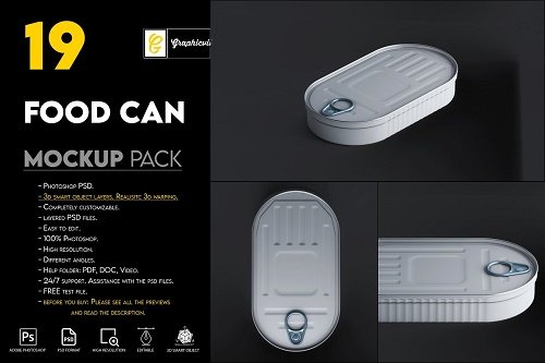 Food Can Mockup 6877203