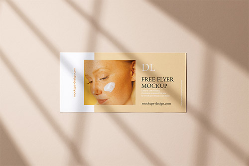 Clean horizontal DL flyer mockup