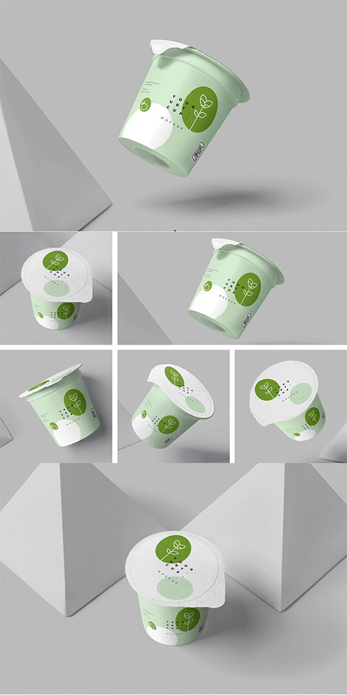 Yogurt Cup Mockups 6849615