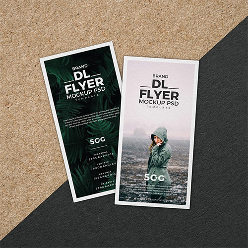 Brand DL Flyer Mockup PSD Template