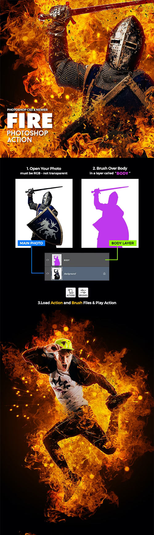 Fire Effect Photoshop Action 35503232