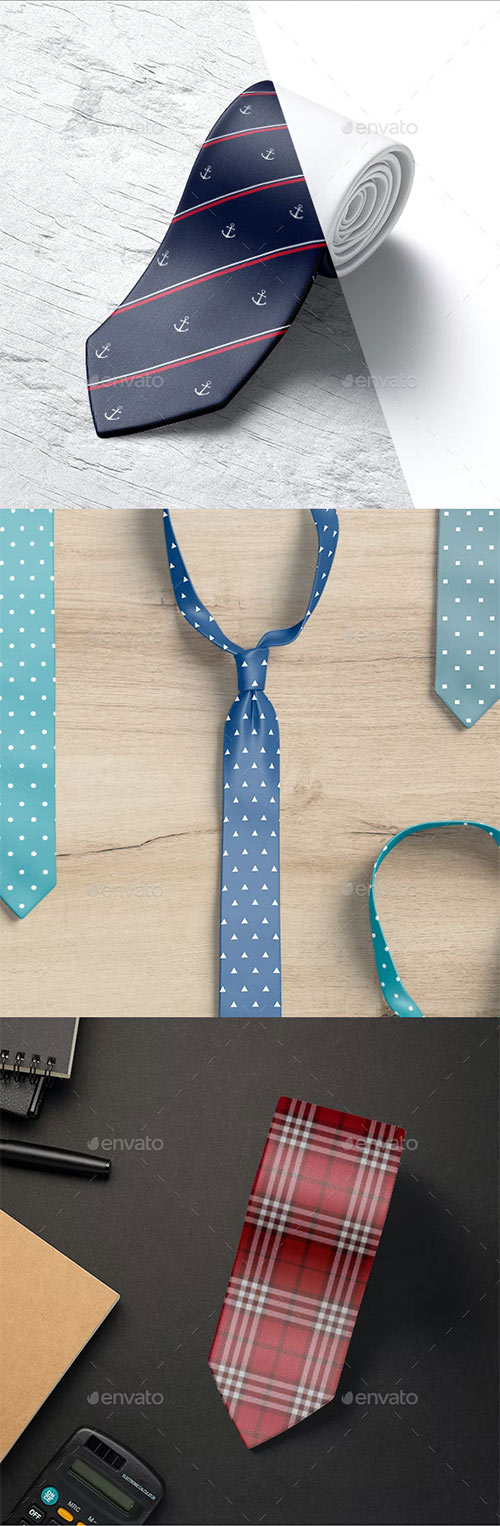 Neck Tie Mockups - 34908922 - 6676512