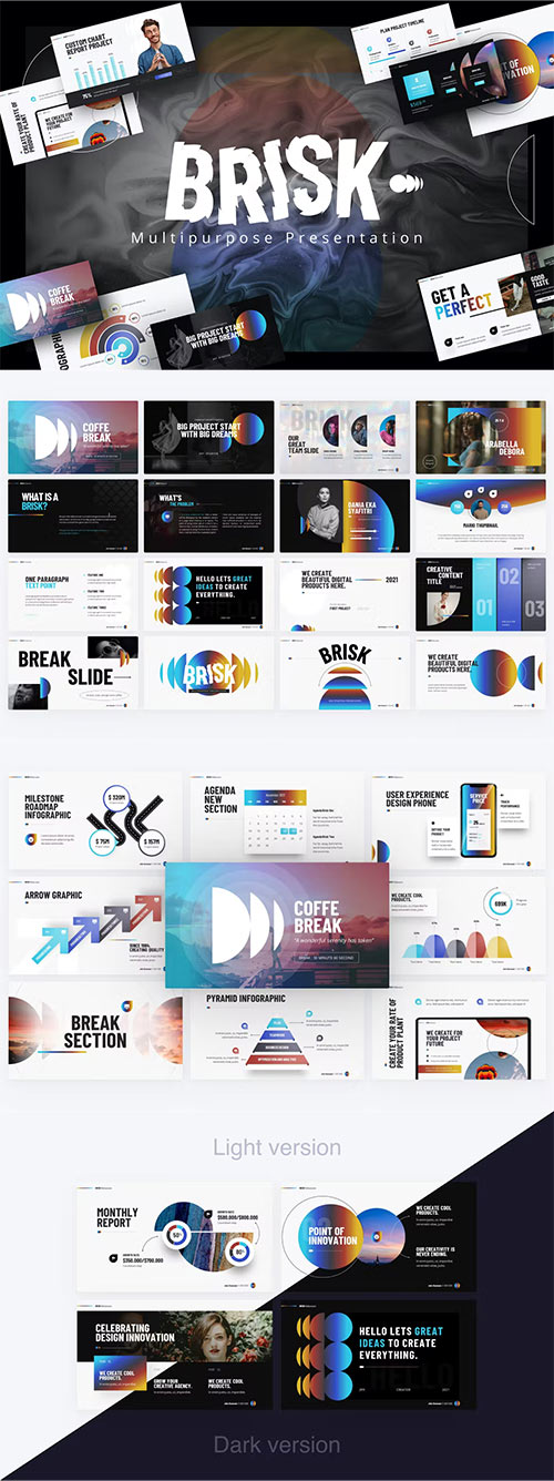 Brisk Multipurpose Creative PowerPoint Template