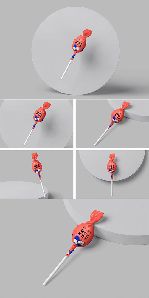 Lollipop Wrapping Mockups 6849666