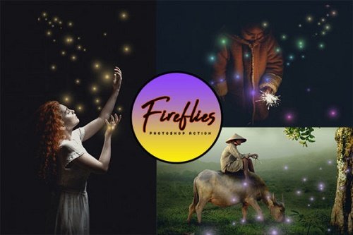 Fireflies Photoshop Action