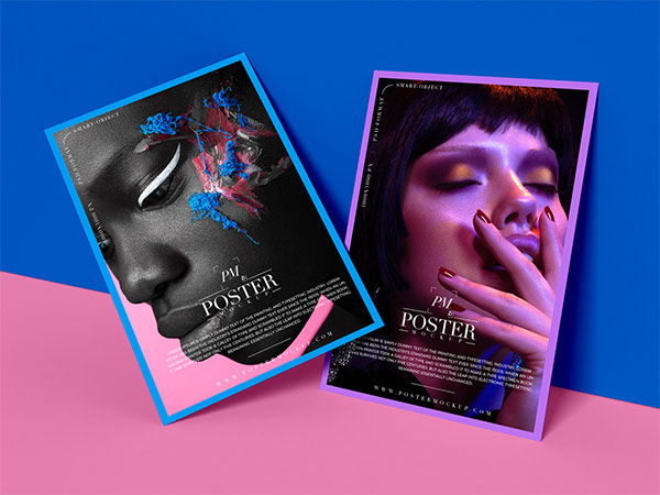 Brand Stylish Posters Mockup Template