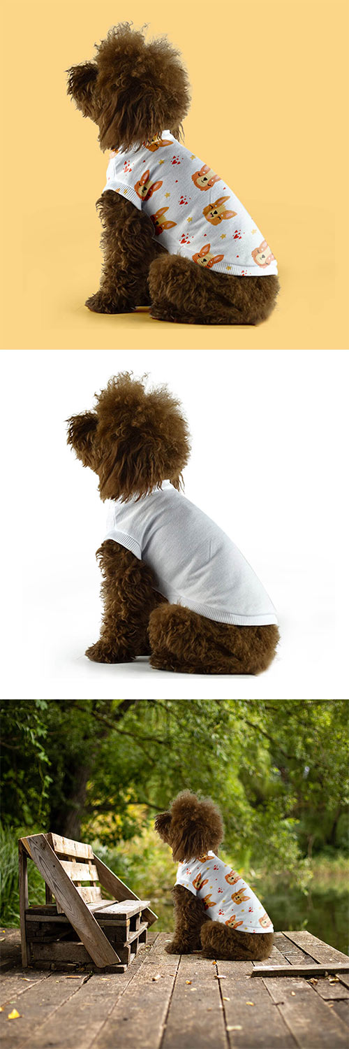 Dog Shirt Mockup PSD Template