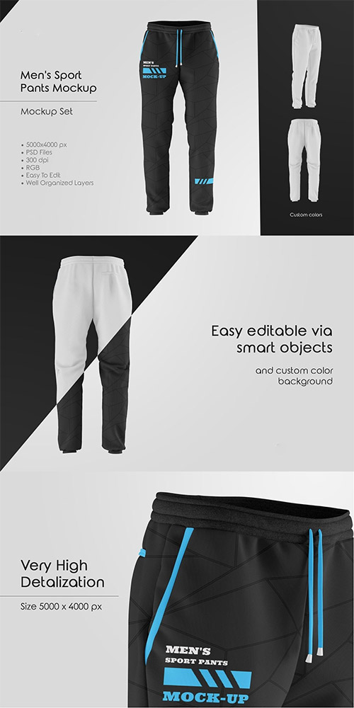 Men's Sport Pants Mockup 5922790