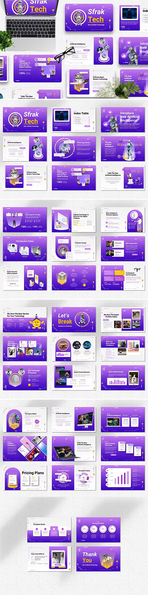 Sfrak - Technology Powerpoint, Keynote and Google Slides Templates