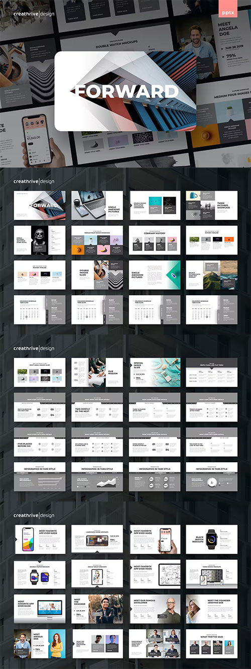 Forward Powerpoint and Keynote Templates