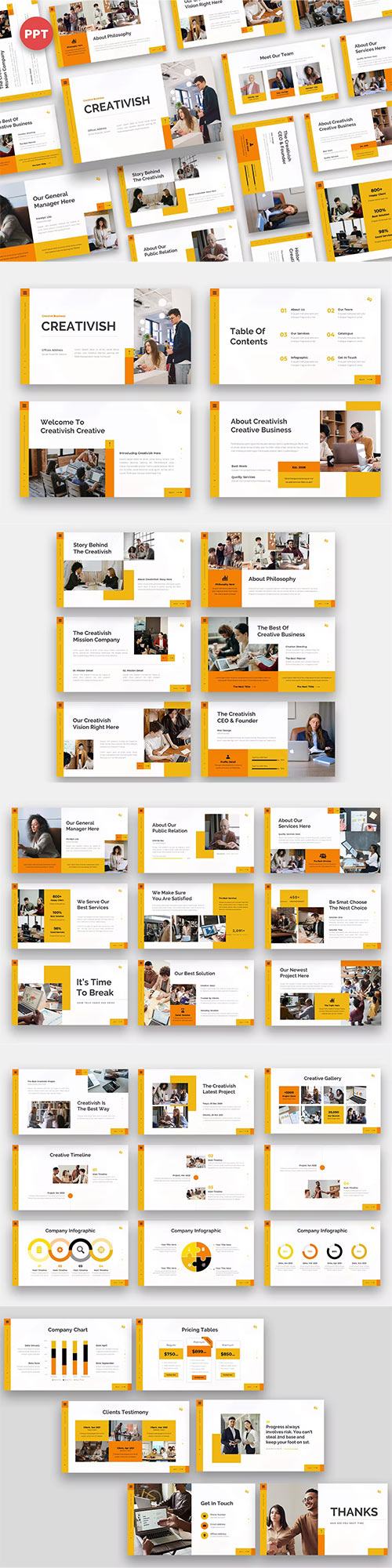 Creativish - Creative Business Powerpoint and Keynote Templates