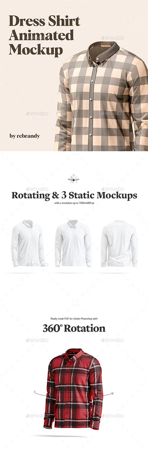 Dress Shirt Animated Mockup - 35015848 - 6700214