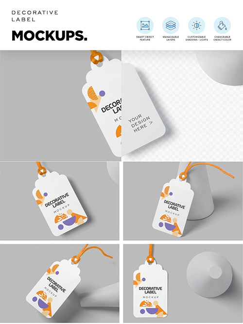 Gift Tag Mockups 6860042