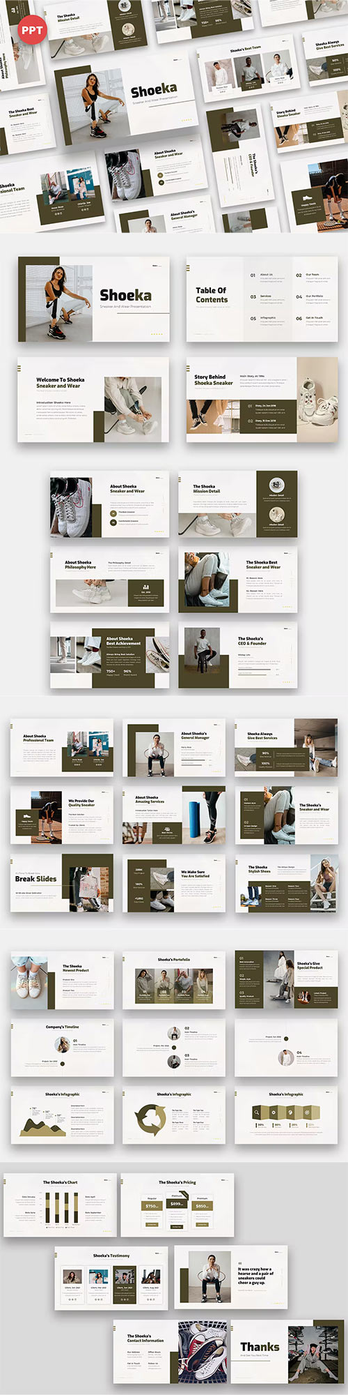 Shoeka - Sneaker & Wear Powerpoint and Keynote Templates