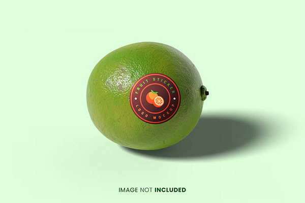 Fruit Sticker Mockup