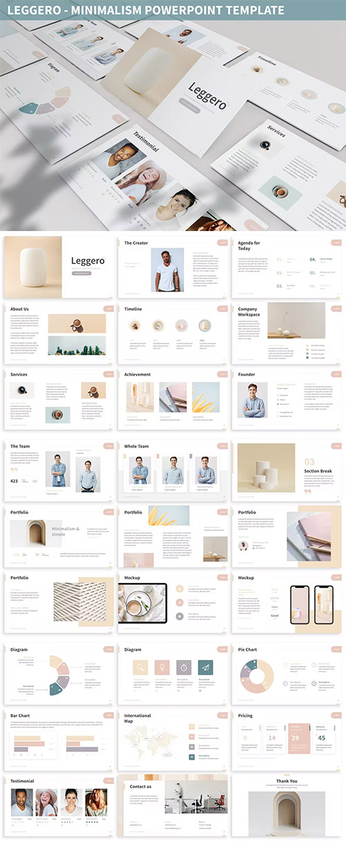 Leggero - Minimalism Powerpoint Template