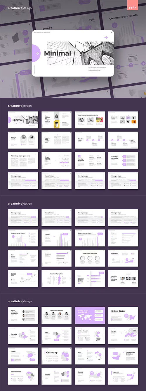 Minimal Powerpoint and Keynote Templates