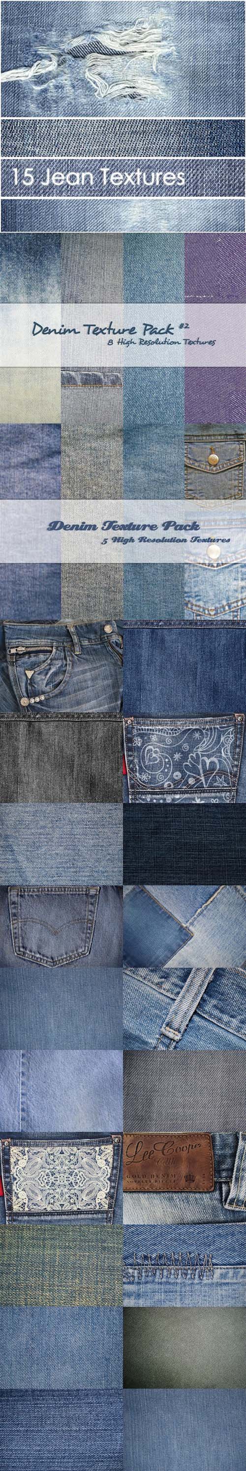 102 Jeans Textures Collection