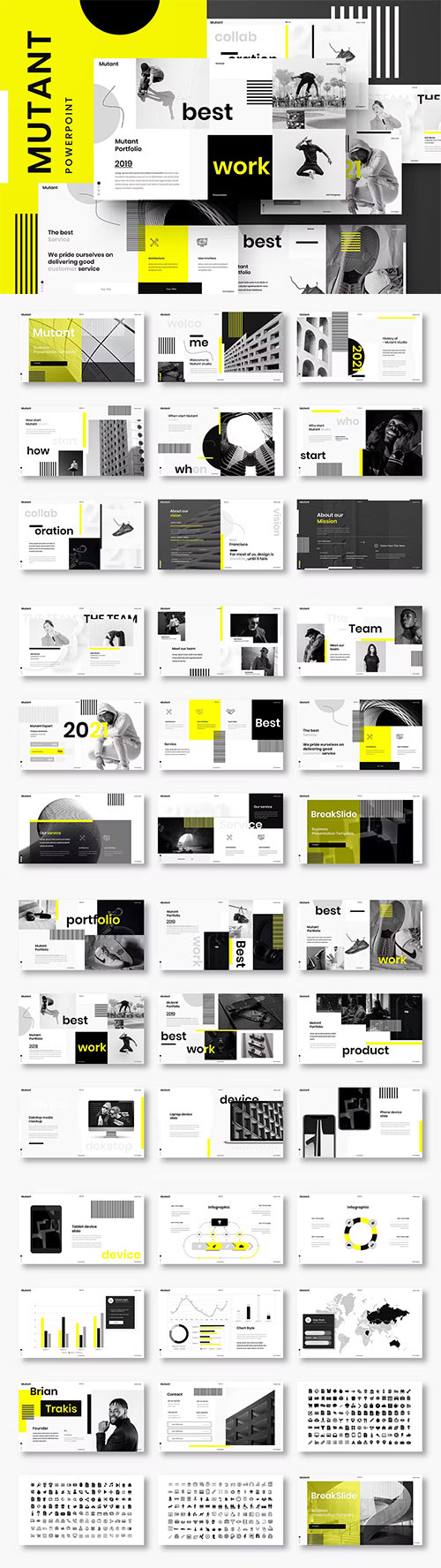 Mutant - Business Powerpoint, Keynote and Google Slides Templates